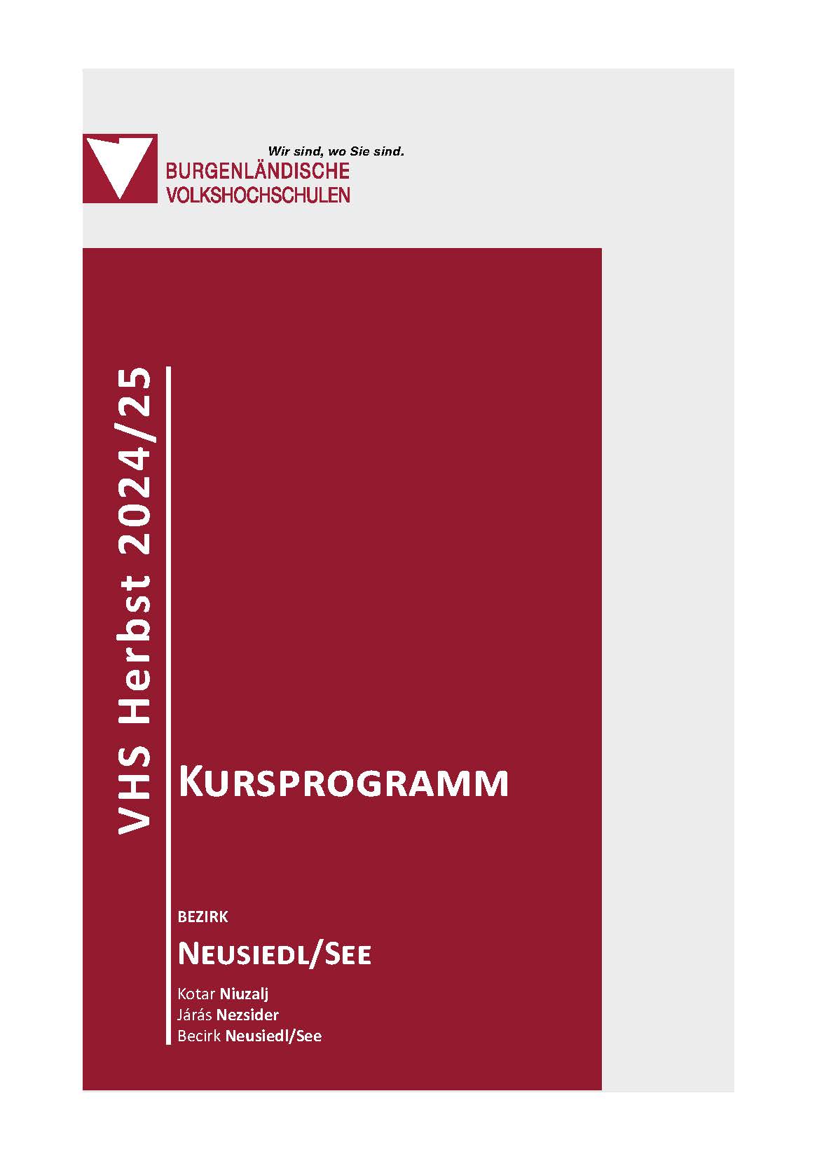 Klausurplan Hs Bochum 2024 Kursprogramme – Burgenländische Volkshochschulen