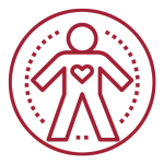 Symbol Mensch mit Herz