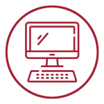 Symbol Computer mit Tastatur