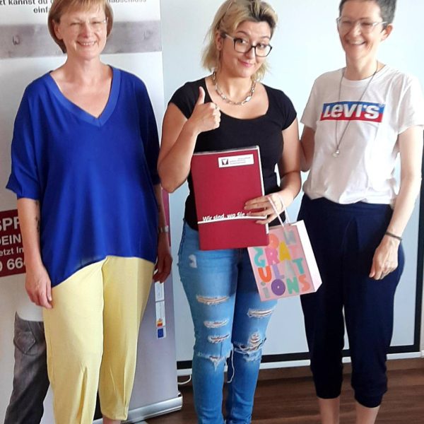 Zeugnisverleihung PSA an Teilnehmer*in