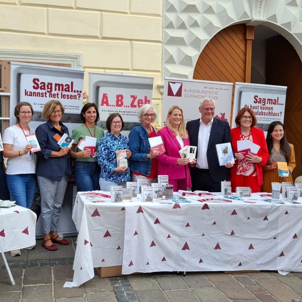 Gruppenbild BookCrossing Aktion Eisenstadt