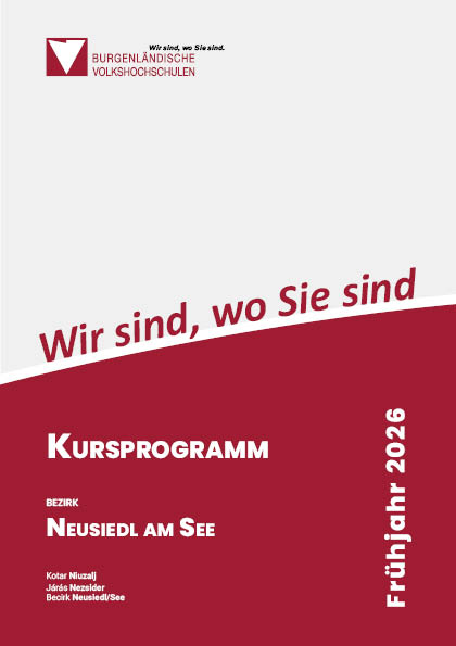 Cover Kursprogramm Neusiedl am See, Frühjahr 2026
