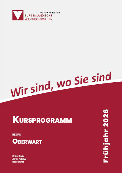Cover Kursprogramm Oberwart, Frühjahr 2026