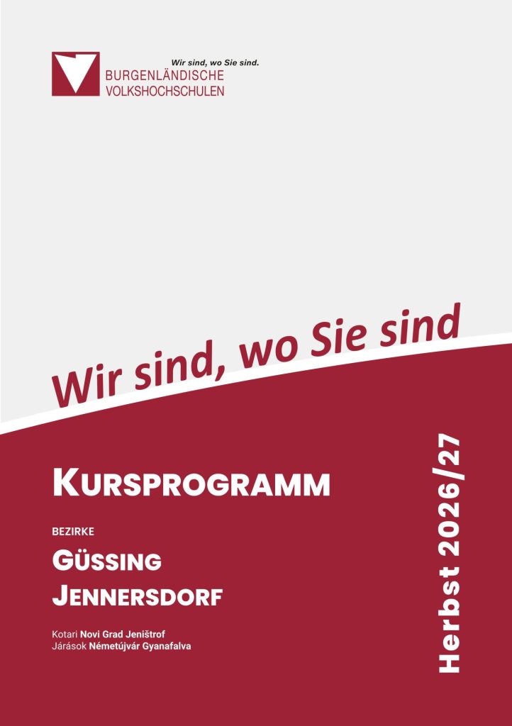 Cover Kursprogramm Güssing, Jennersdorf